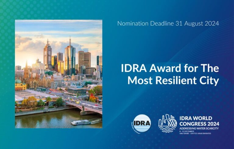 IDRA Award for The Most Resilient City Nomination Period Open