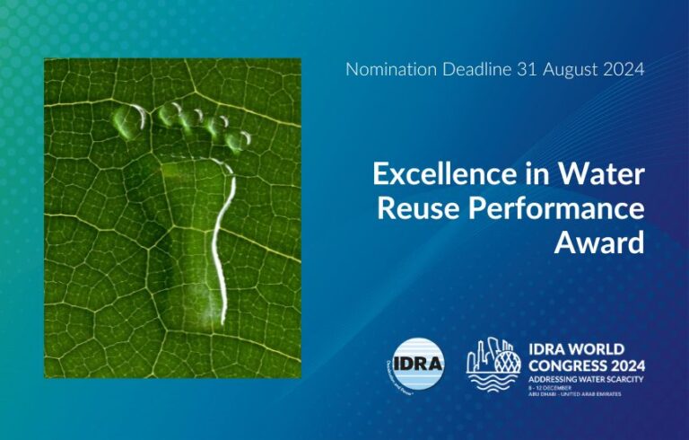 Nominate now for the IDRA Award for Lowest Carbon Footprint in Desalination