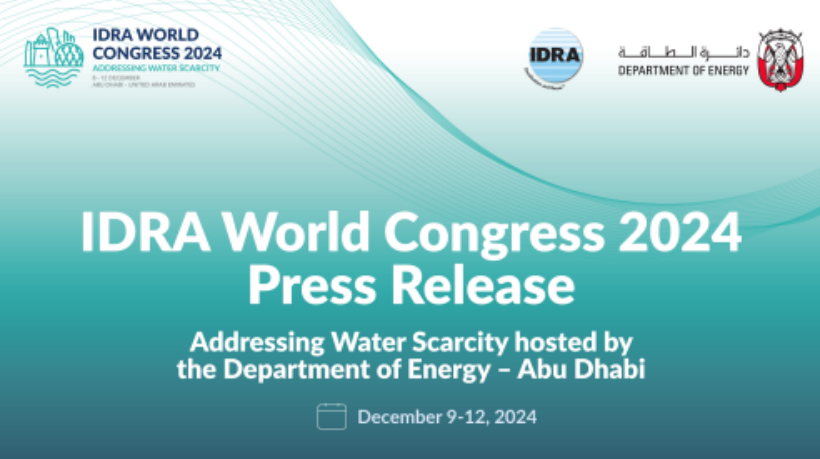 Global Champions Unite for Water Sustainability and Resilience at IDRA World Congress 2024