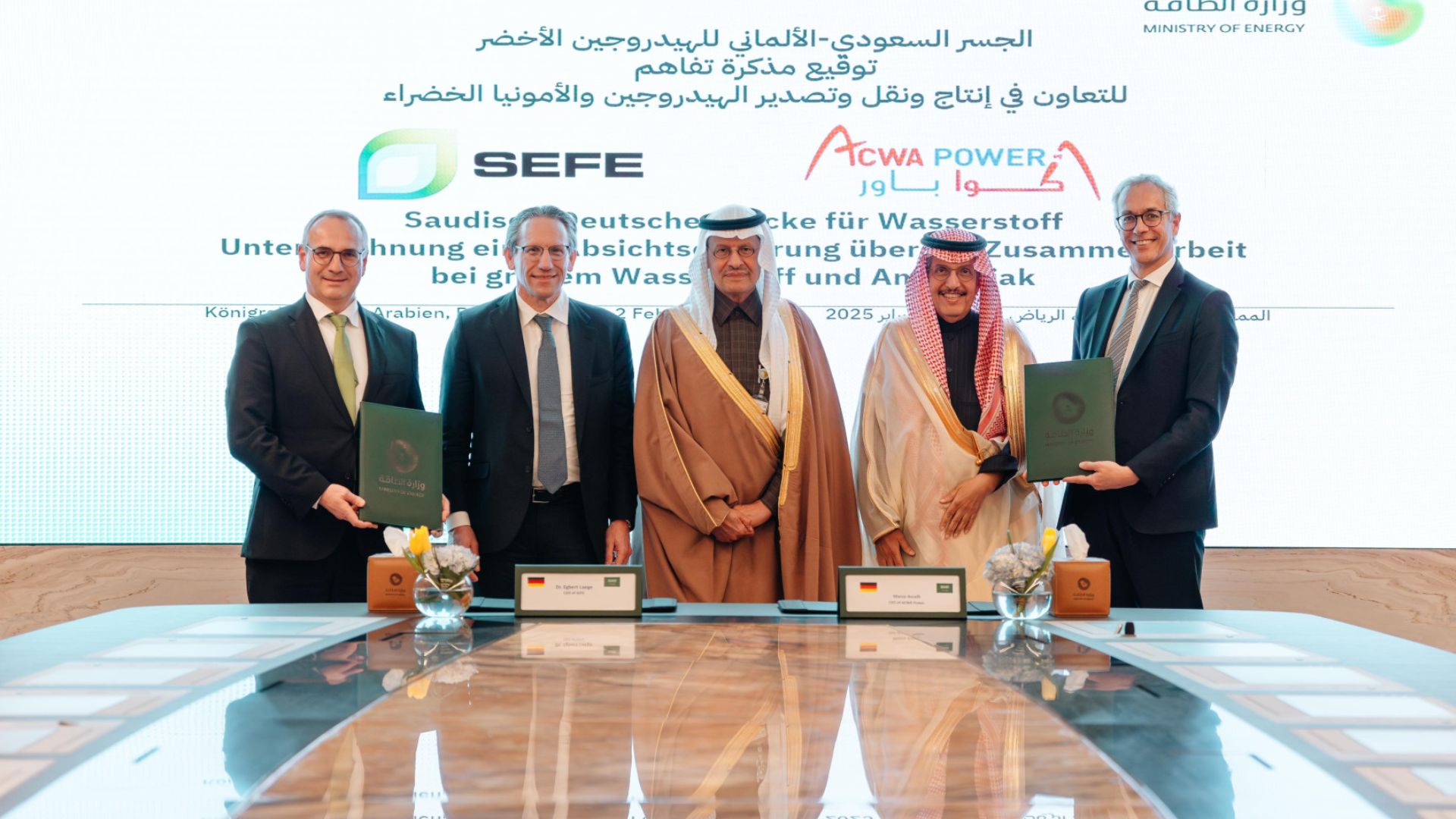 ACWA Power and SEFE Partner to Deliver 200,000 Tonnes of Green Hydrogen annually to Germany and Europe