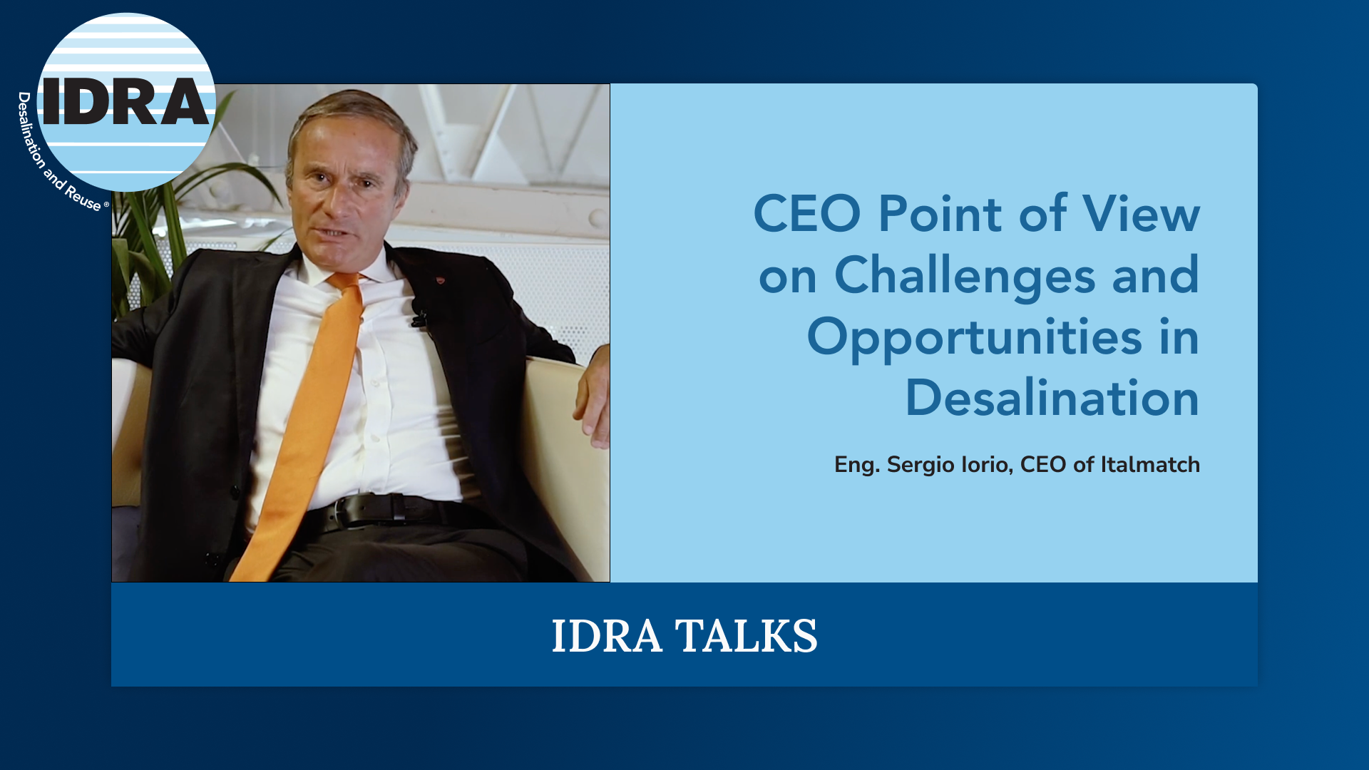 CEO Point of View on Challenges and Opportunities in Desalination