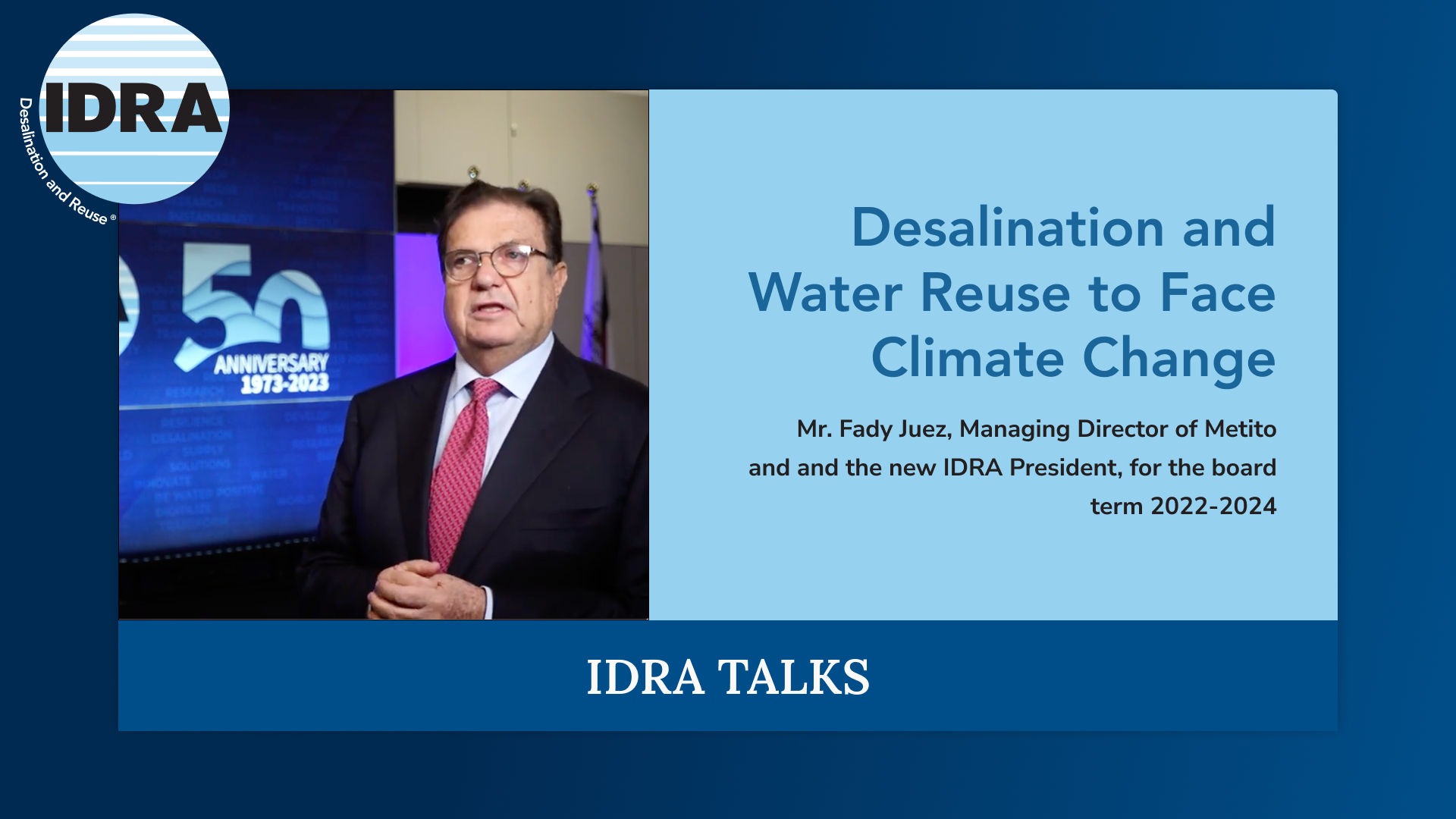 Desalination and Water Reuse to Face Climate Change