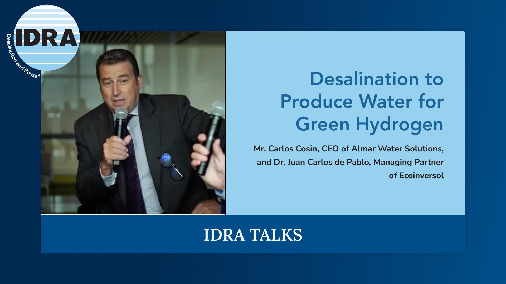 Desalination to Produce Water for Green Hydrogen