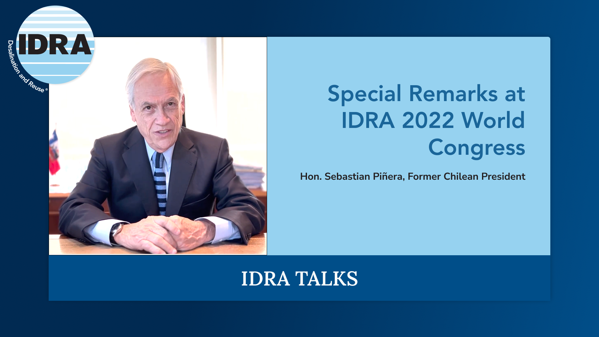 Special Remarks at IDRA 2022 World Congress