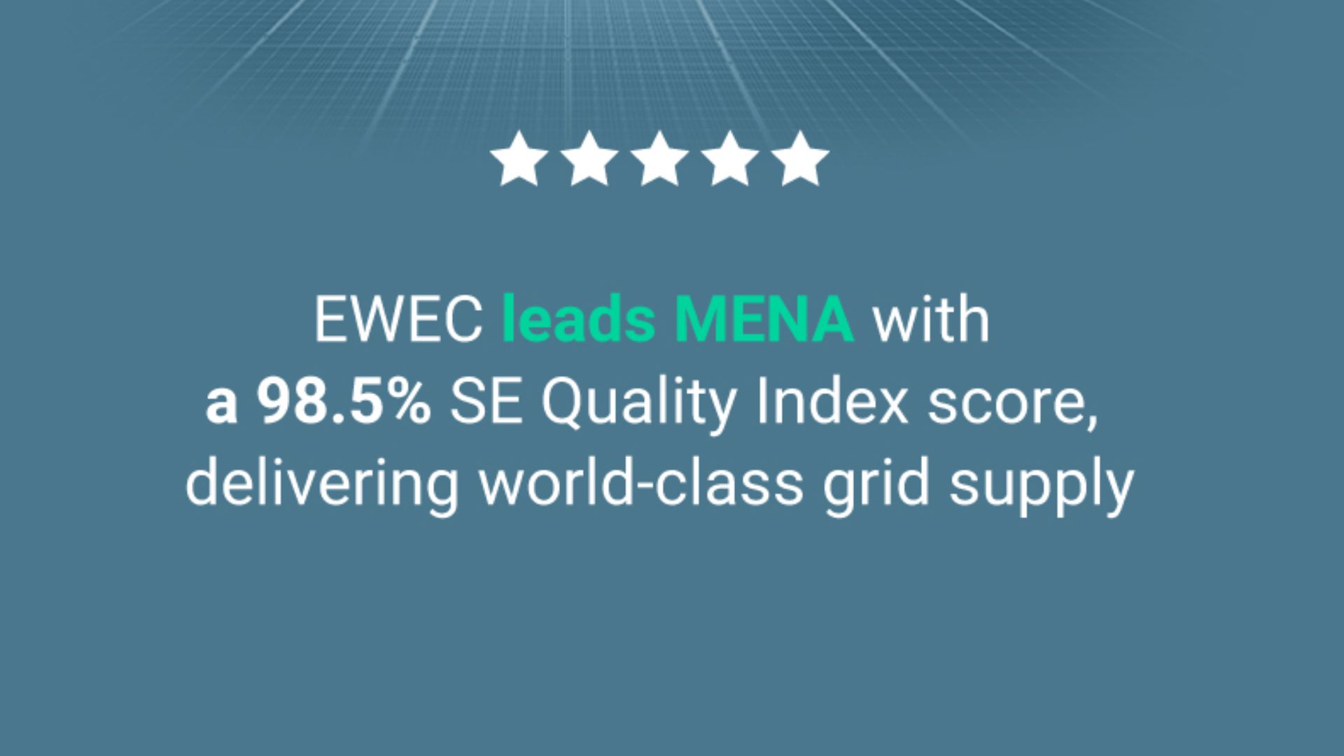 EWEC Leads MENA with Record Energy Management System Accuracy