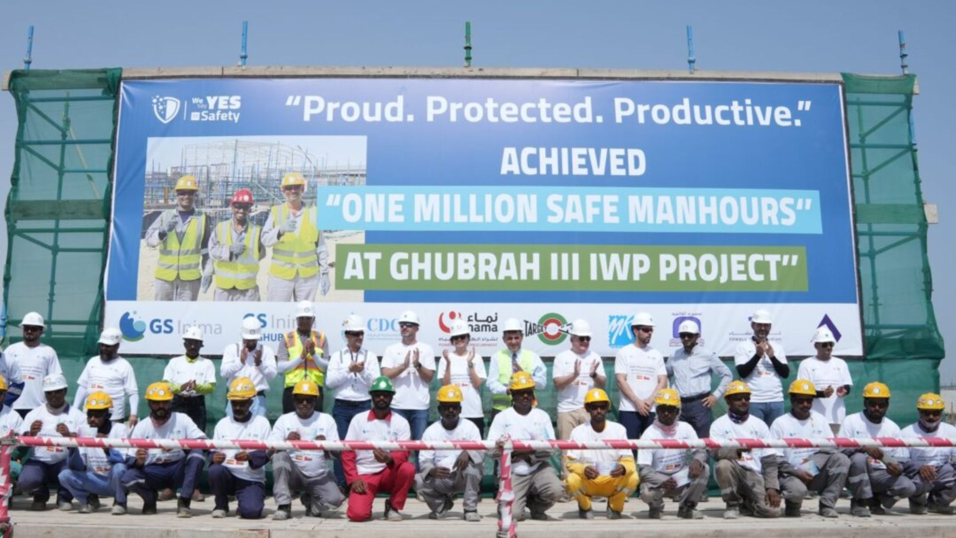 Ghubrah III Desalination Plant Reaches its first One Million Man Hours Without Lost-time Incident