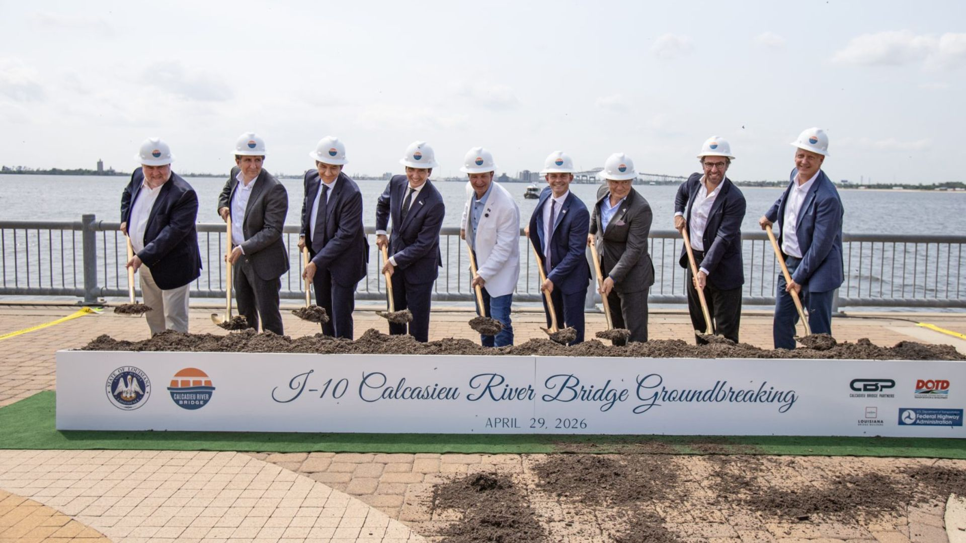 Sacyr and partners break ground on I-10 Calcasieu River Bridge highway P3 in Louisiana (U.S.)