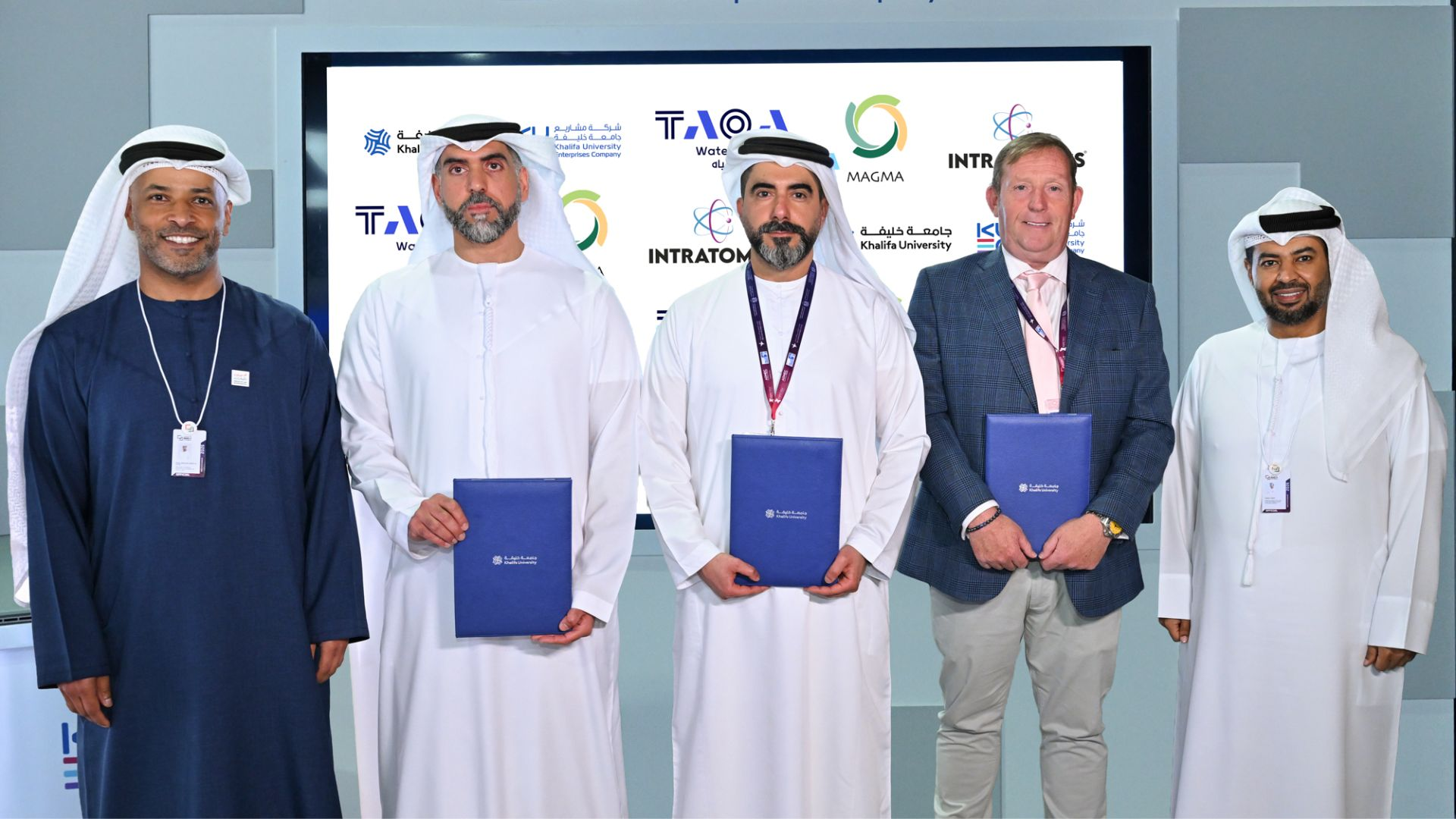 TAQA Water Solutions, INTRATOMICS (a Khalifa University Enterprise Company) and MAGMASign MoU for Pilot Study to Convert Abu Dhabi’s Biosolids into Graphene