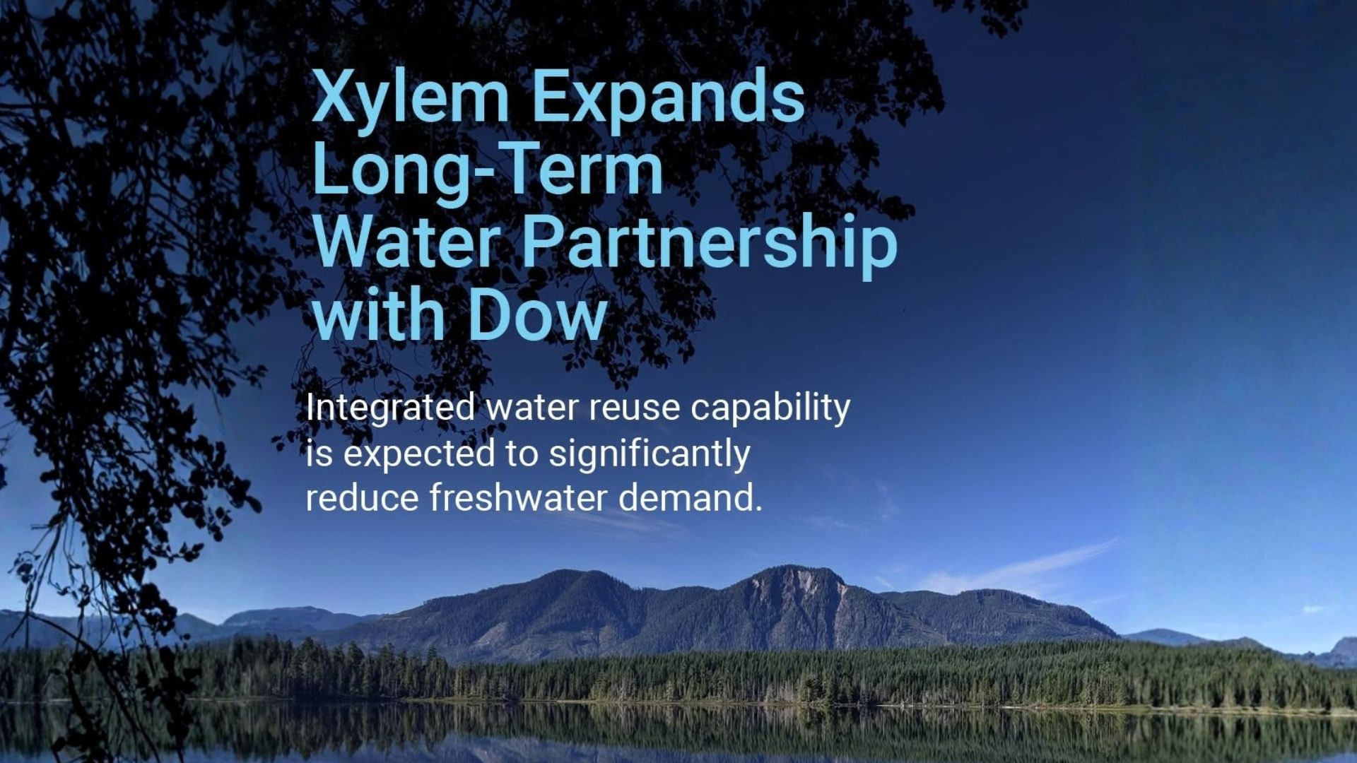 Xylem Expands Long-Term Water Partnership with Dow