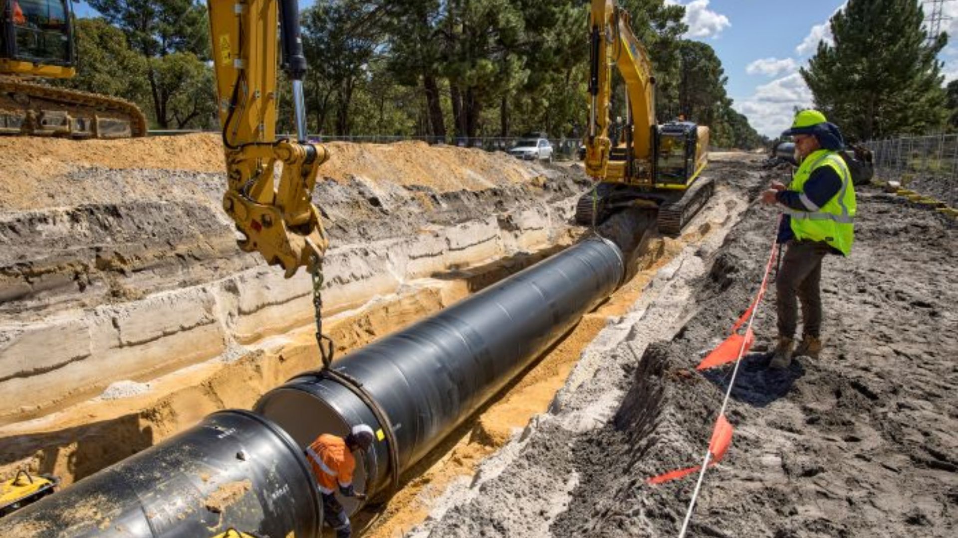 Construction milestone for biggest water pipeline made in WA